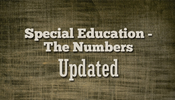 Special Education Child Count Updated